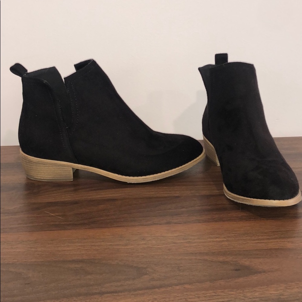 Black ankle boots